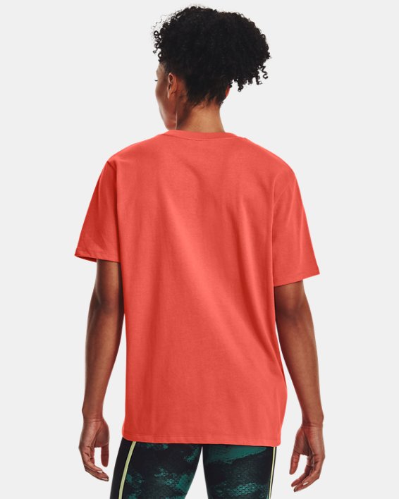 Women's Project Rock Heavyweight Campus T-Shirt, Orange, pdpMainDesktop image number 1